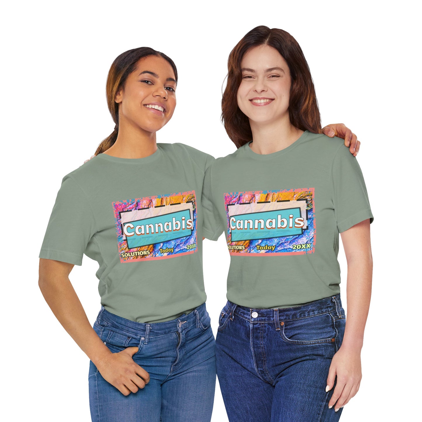 Trendy Cannabis Solutions Tee - Unisex Jersey Short Sleeve T-Shirt
