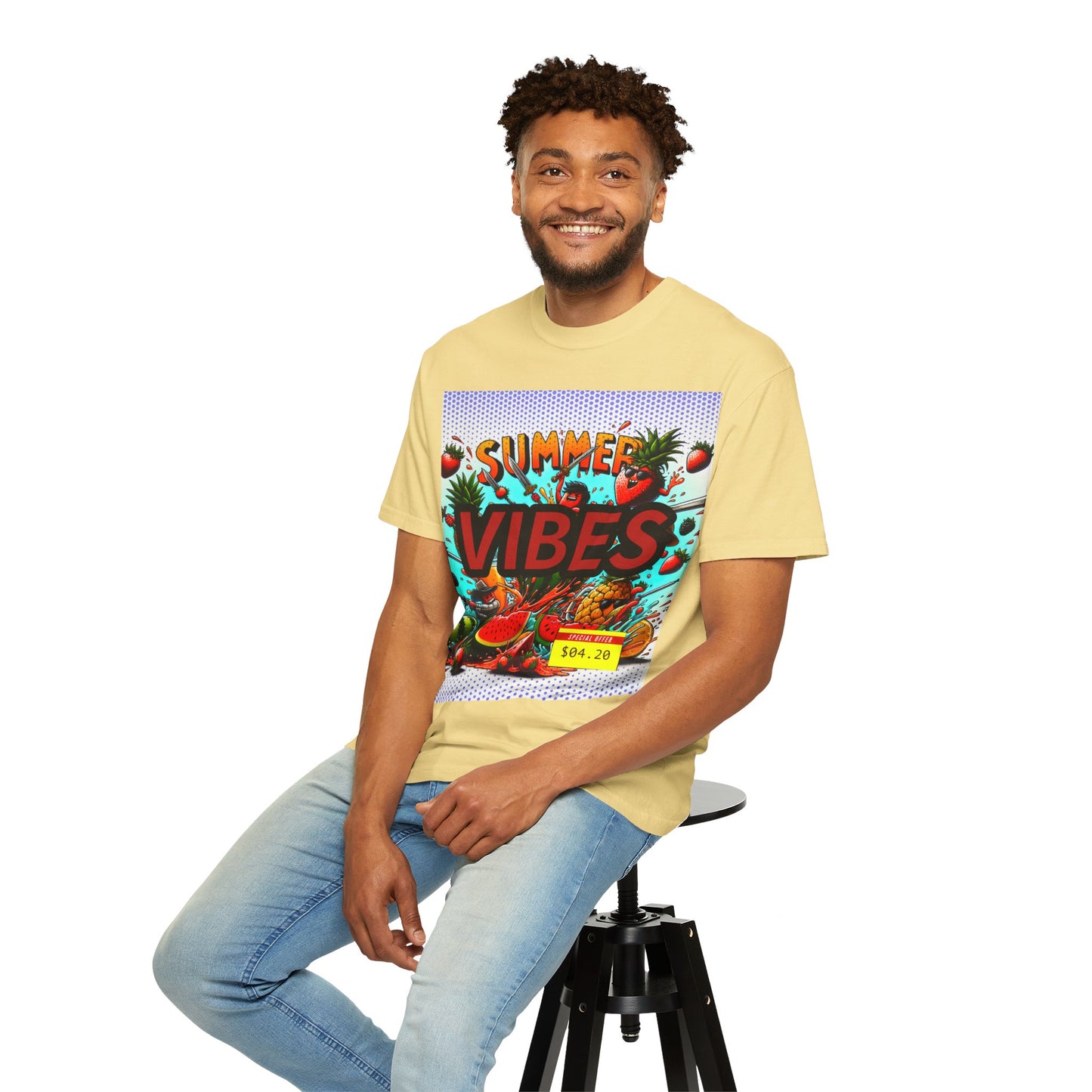 Summer Vibes Unisex Garment-Dyed T-Shirt