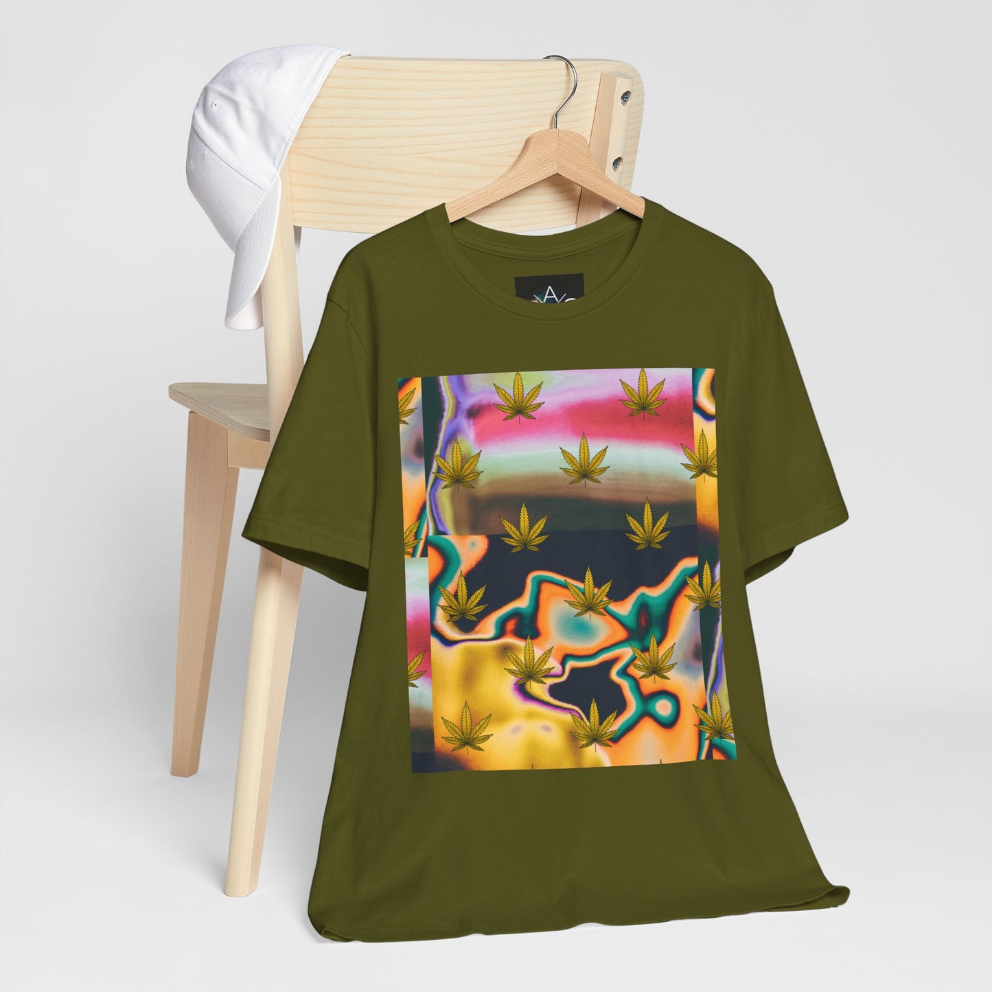 Vibrant Leaf Graphic Tee - Unisex Jersey Short Sleeve T-Shirt