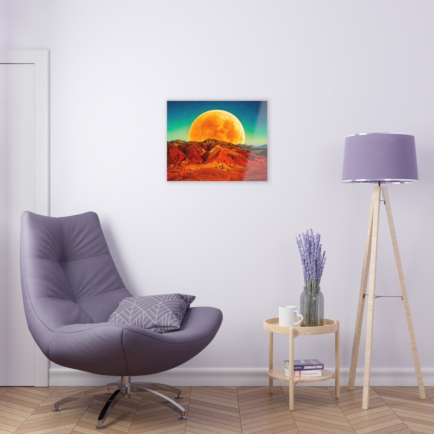 Yellow Planet Acrylic Prints