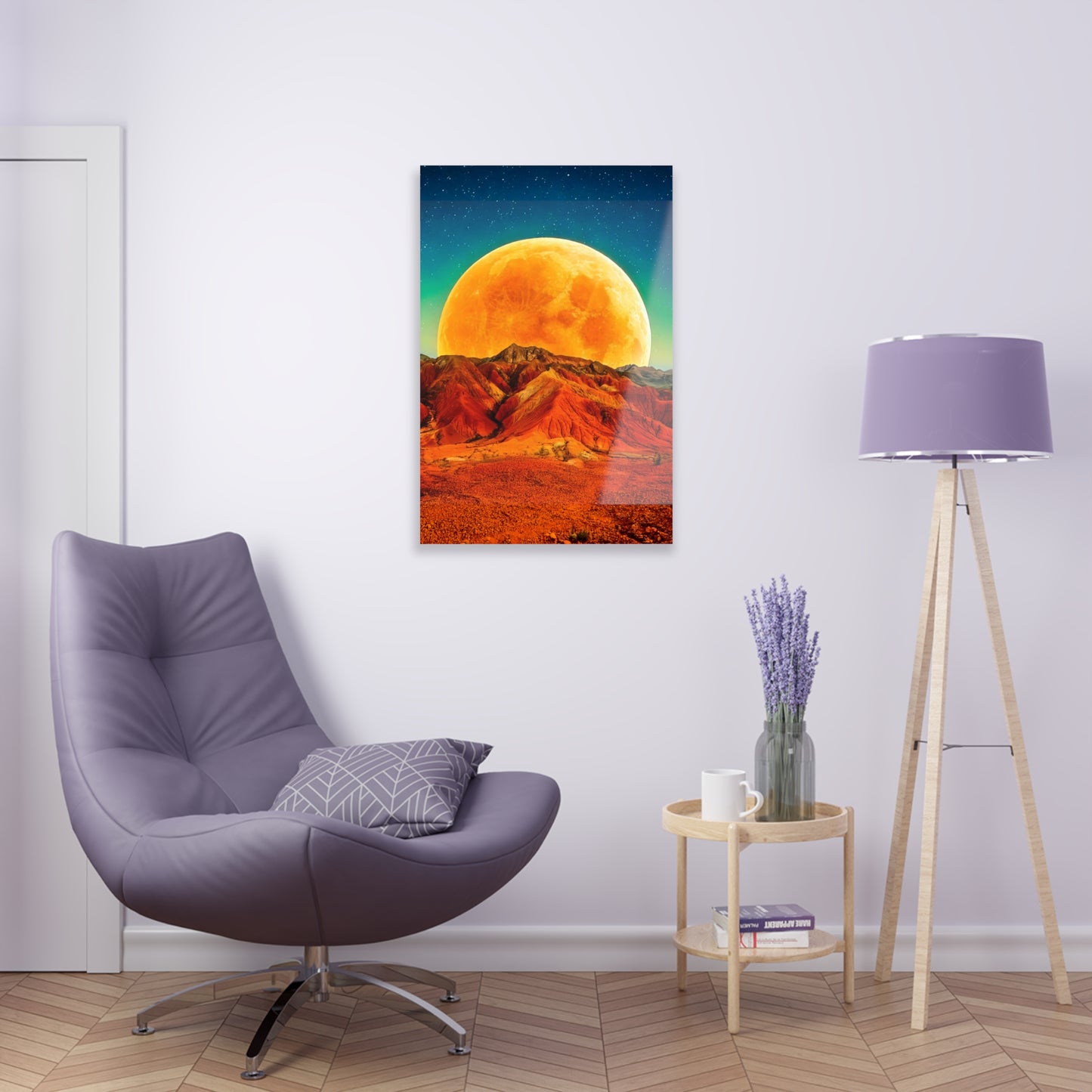 Yellow Planet Acrylic Prints