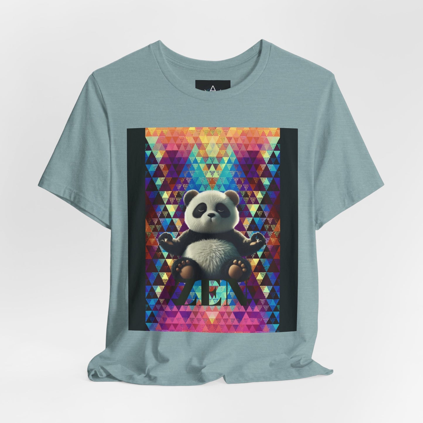 Colorful Panda Graphic Tee - Unisex Jersey Short Sleeve