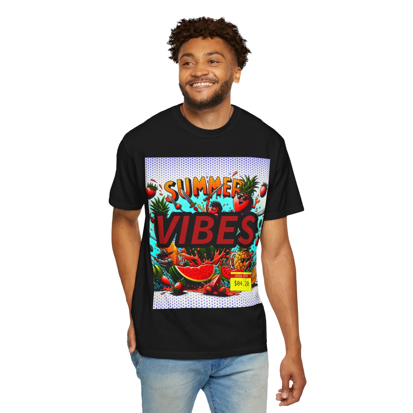 Summer Vibes Unisex Garment-Dyed T-Shirt
