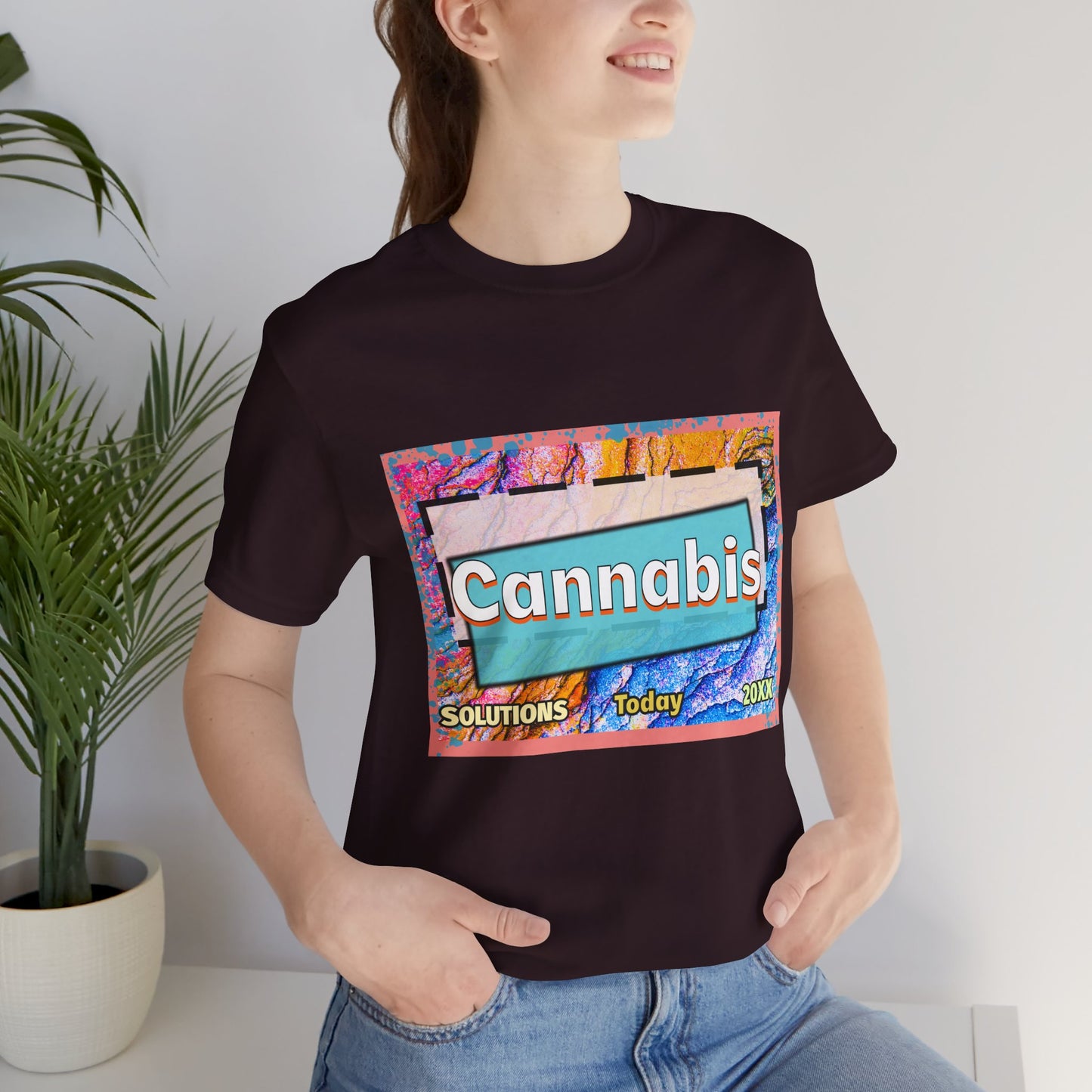 Trendy Cannabis Solutions Tee - Unisex Jersey Short Sleeve T-Shirt