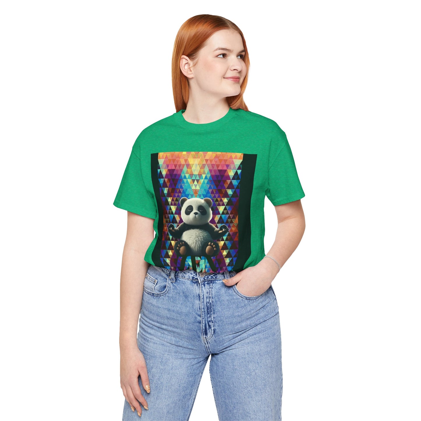 Colorful Panda Graphic Tee - Unisex Jersey Short Sleeve