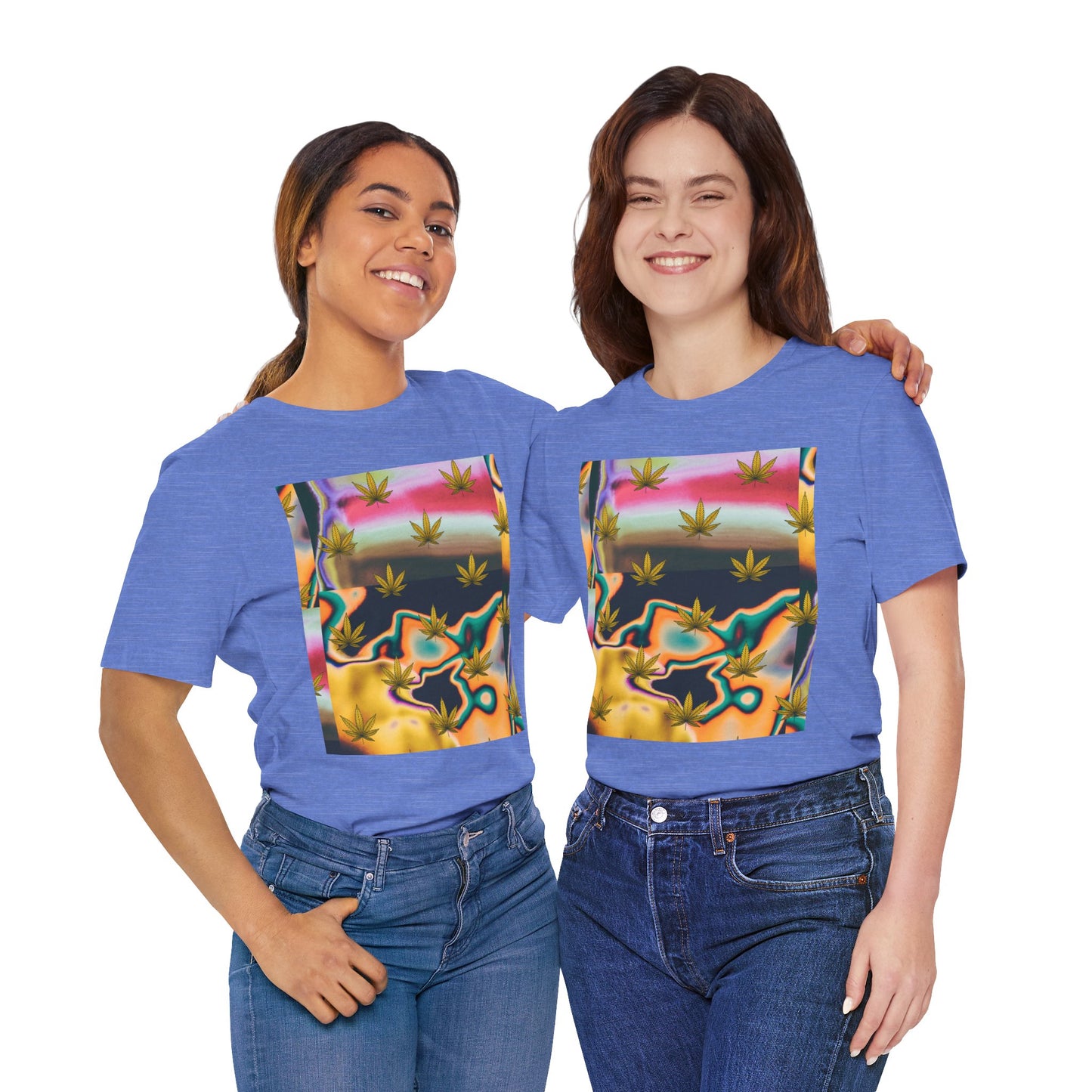 Vibrant Leaf Graphic Tee - Unisex Jersey Short Sleeve T-Shirt