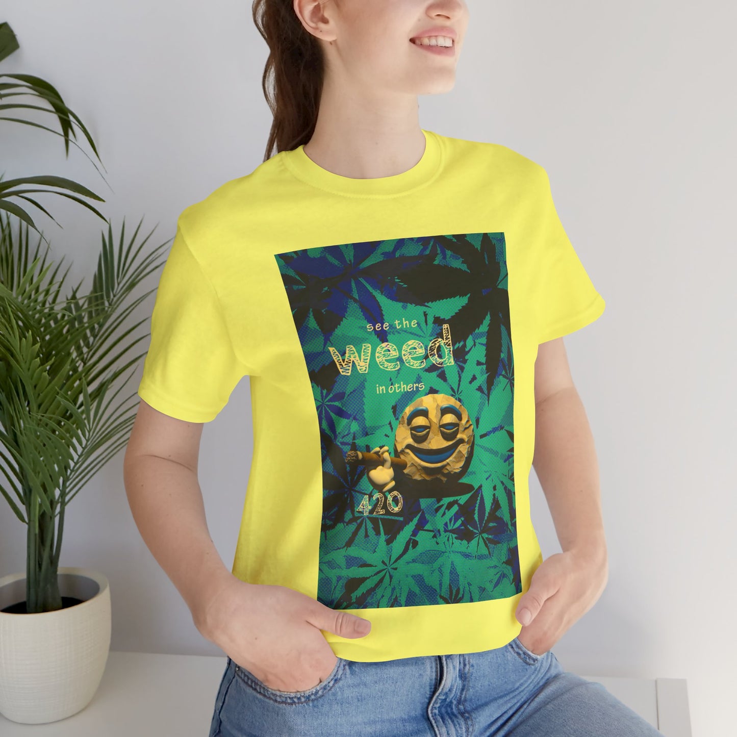 Funny Cannabis Graphic Tee - "See the Weed in Others"