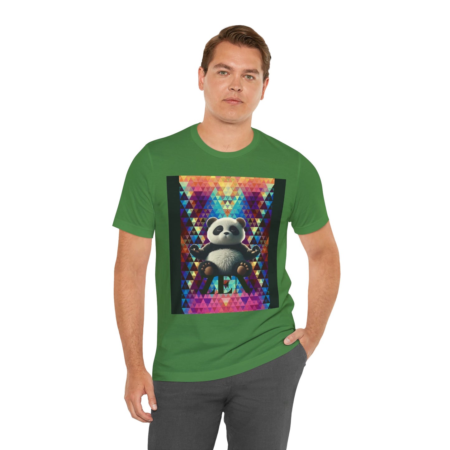 Colorful Panda Graphic Tee - Unisex Jersey Short Sleeve