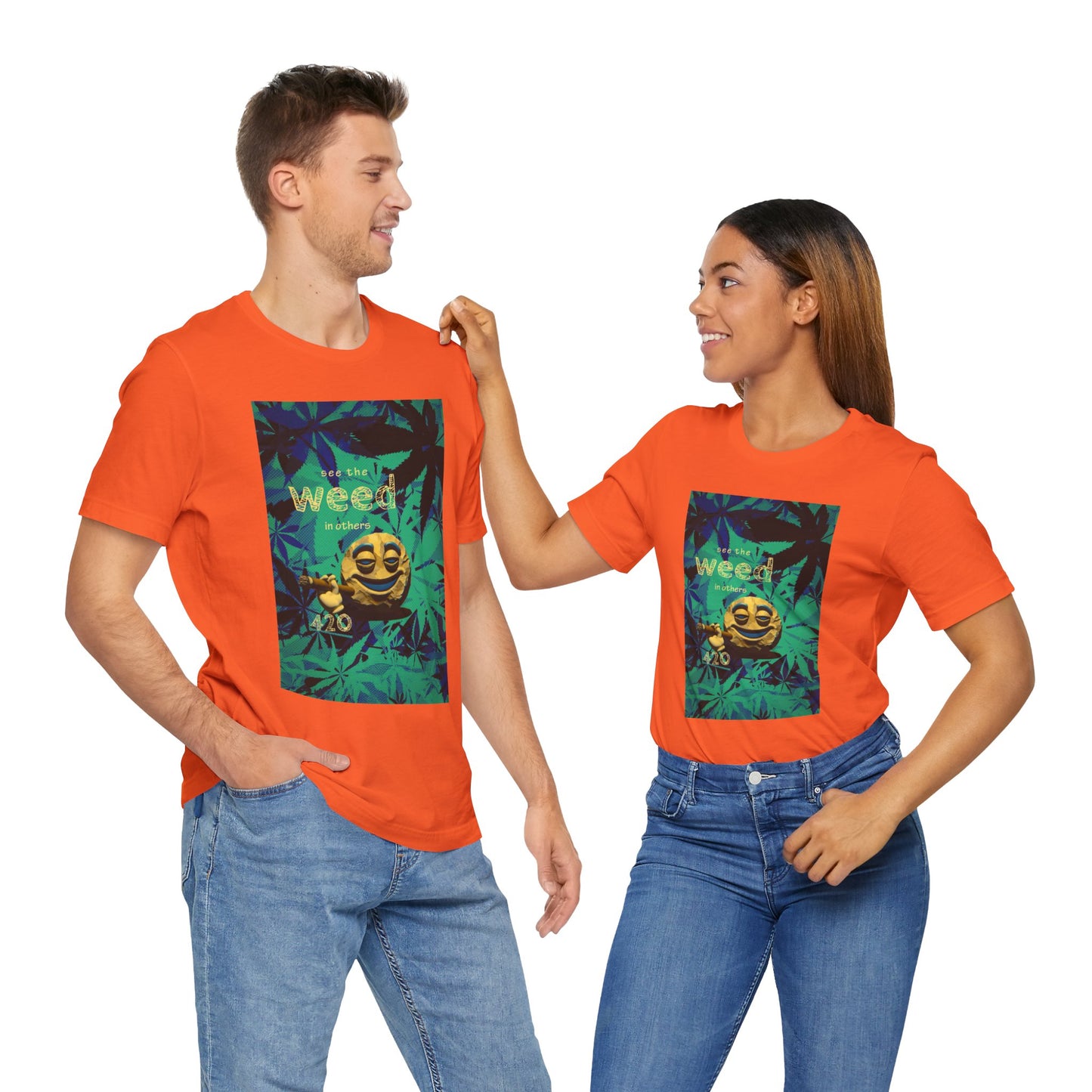 Funny Cannabis Graphic Tee - "See the Weed in Others"