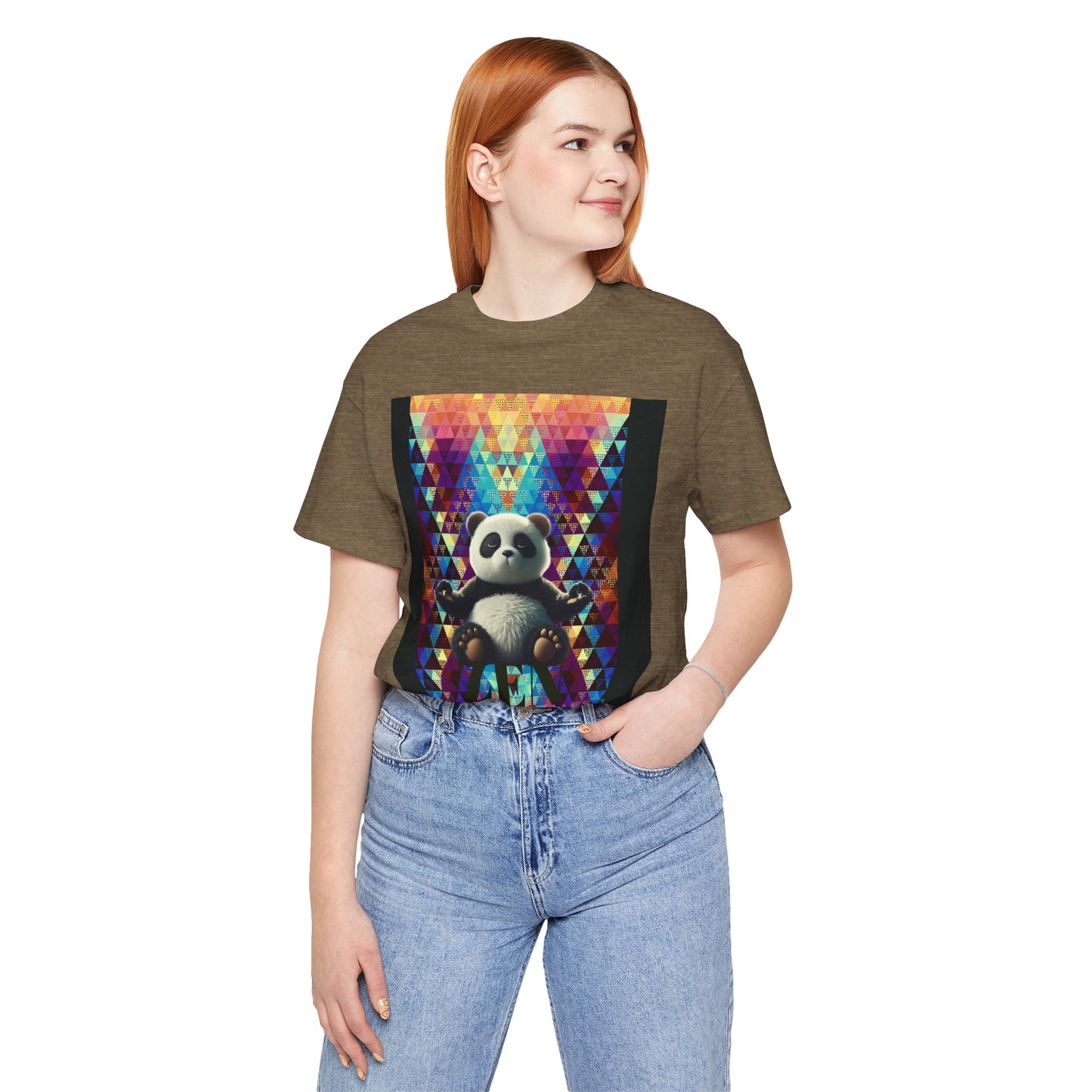 Colorful Panda Graphic Tee - Unisex Jersey Short Sleeve