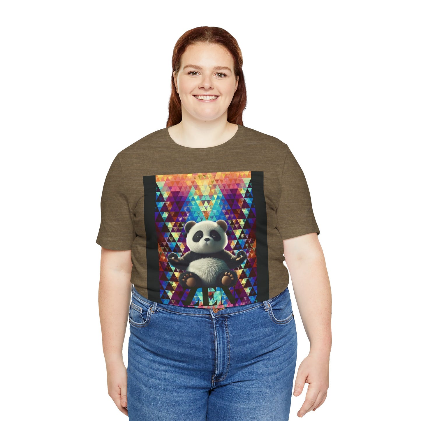 Colorful Panda Graphic Tee - Unisex Jersey Short Sleeve