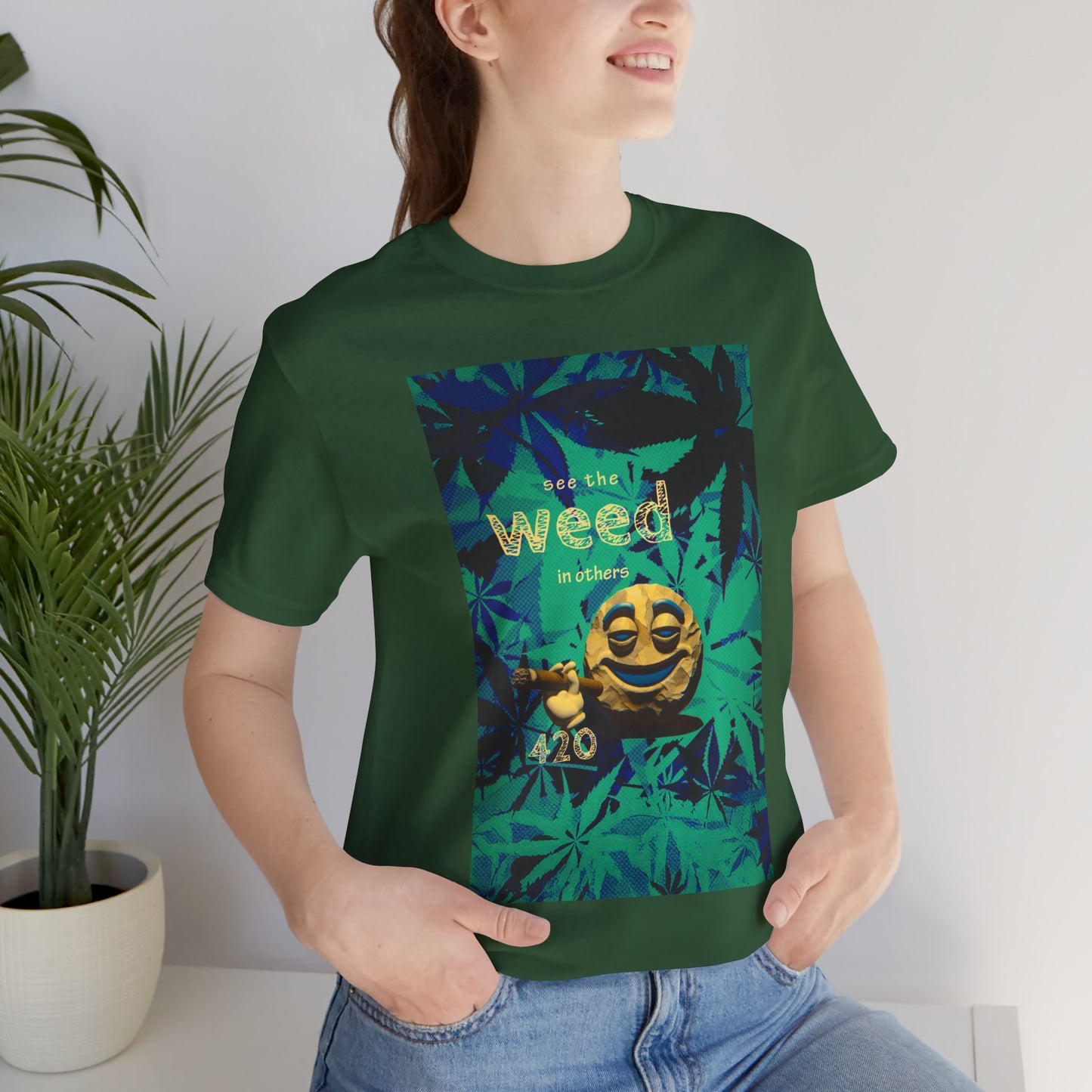 Funny Cannabis Graphic Tee - "See the Weed in Others"