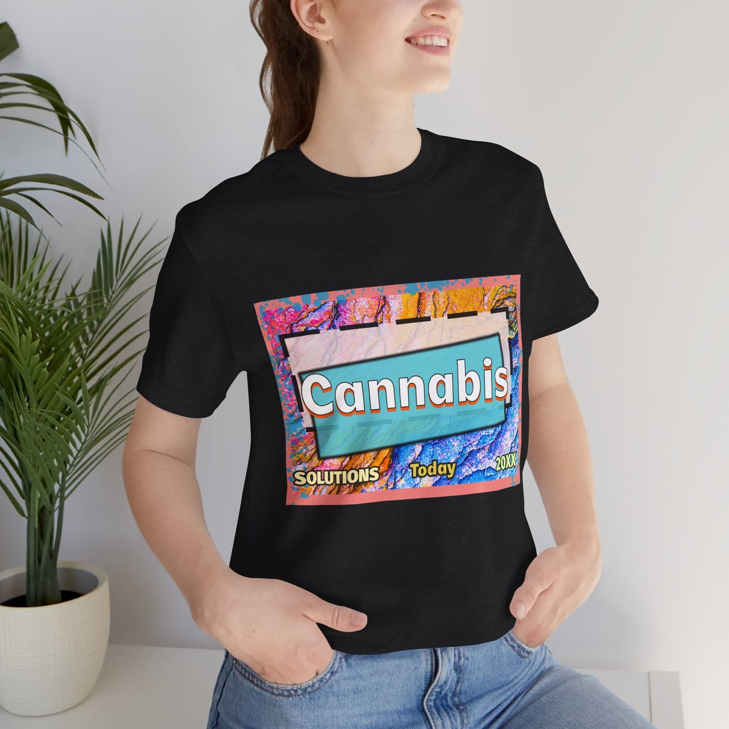 Trendy Cannabis Solutions Tee - Unisex Jersey Short Sleeve T-Shirt