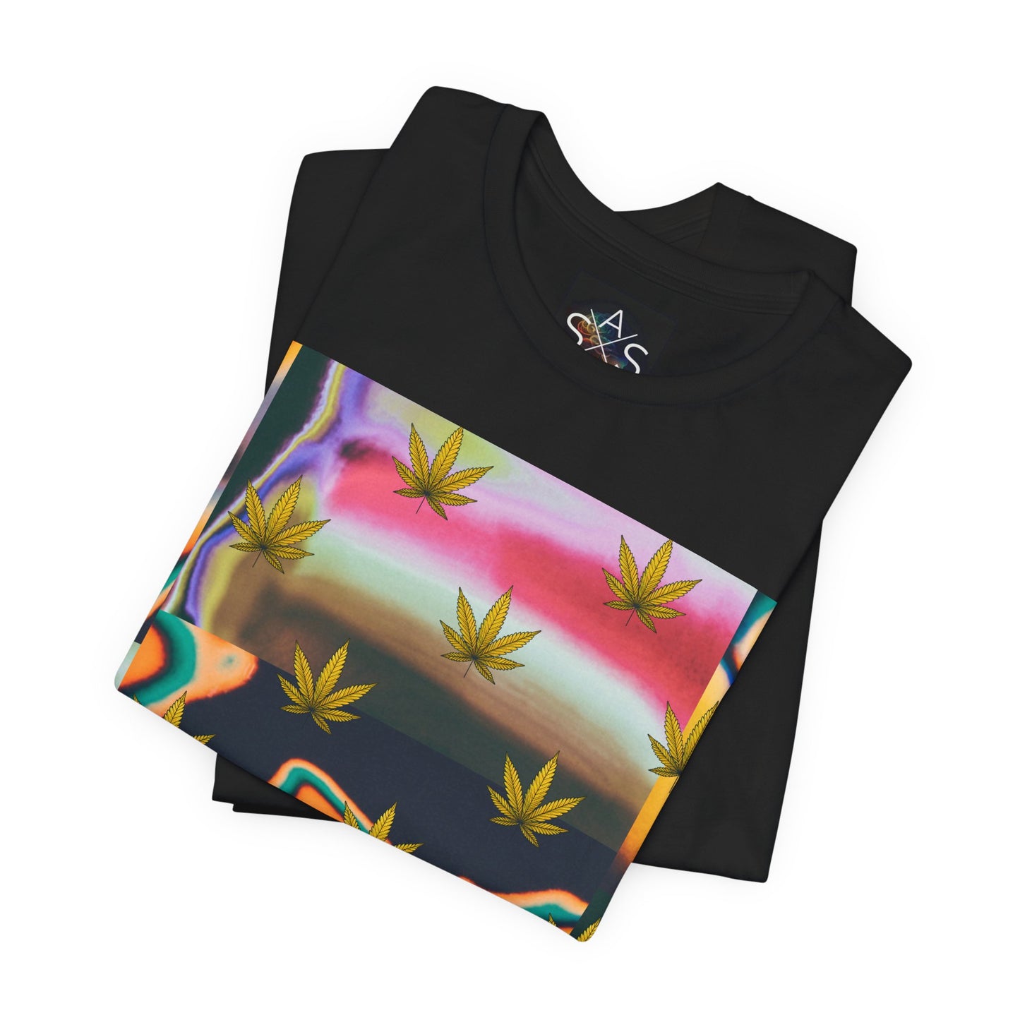 Vibrant Leaf Graphic Tee - Unisex Jersey Short Sleeve T-Shirt