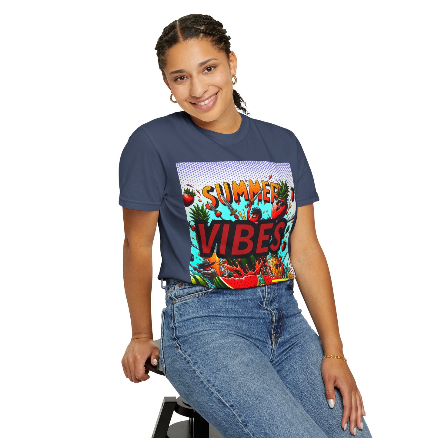 Summer Vibes Unisex Garment-Dyed T-Shirt