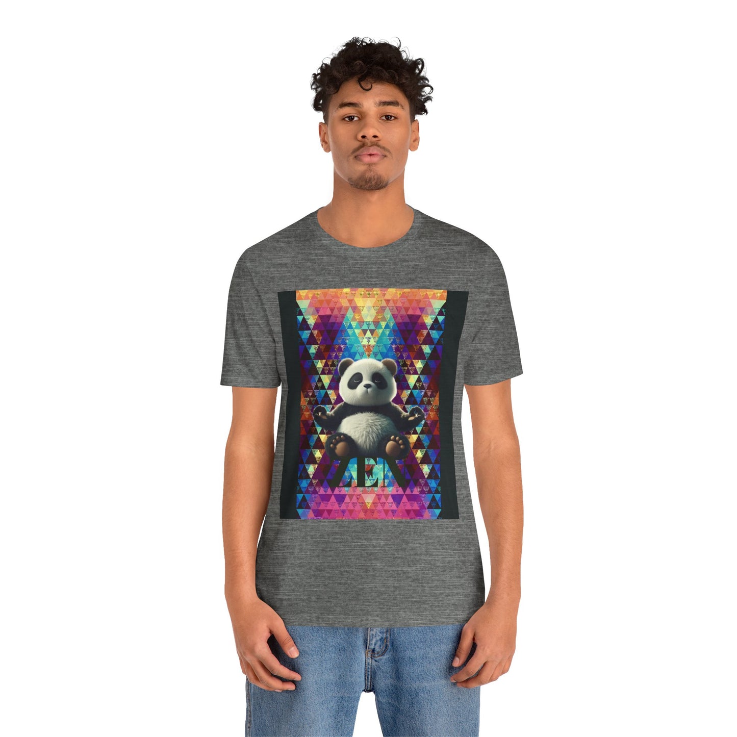 Colorful Panda Graphic Tee - Unisex Jersey Short Sleeve