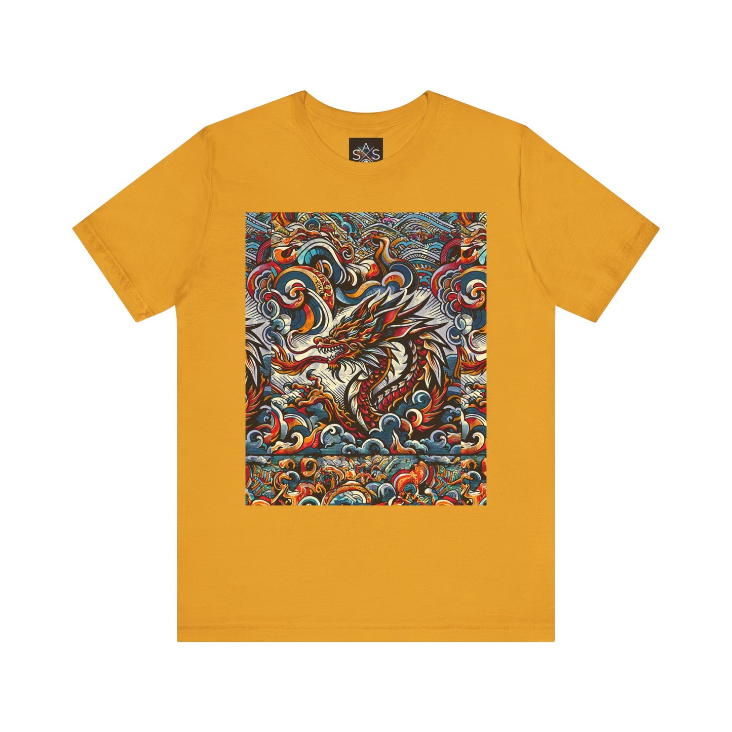 Vibrant Dragon Graphic Tee - Unisex Jersey Short Sleeve Shirt