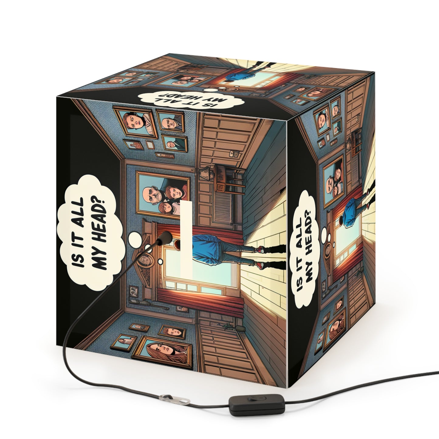 Growing Light Cube Lamp