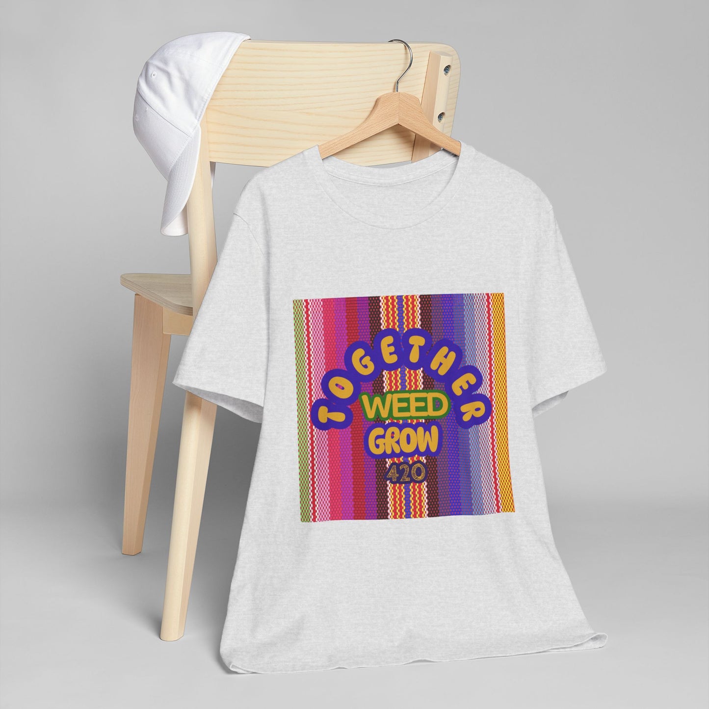Together We Grow Weed Unisex Jersey T-Shirt - Vibrant Cannabis Culture Tee for 420 Enthusiasts