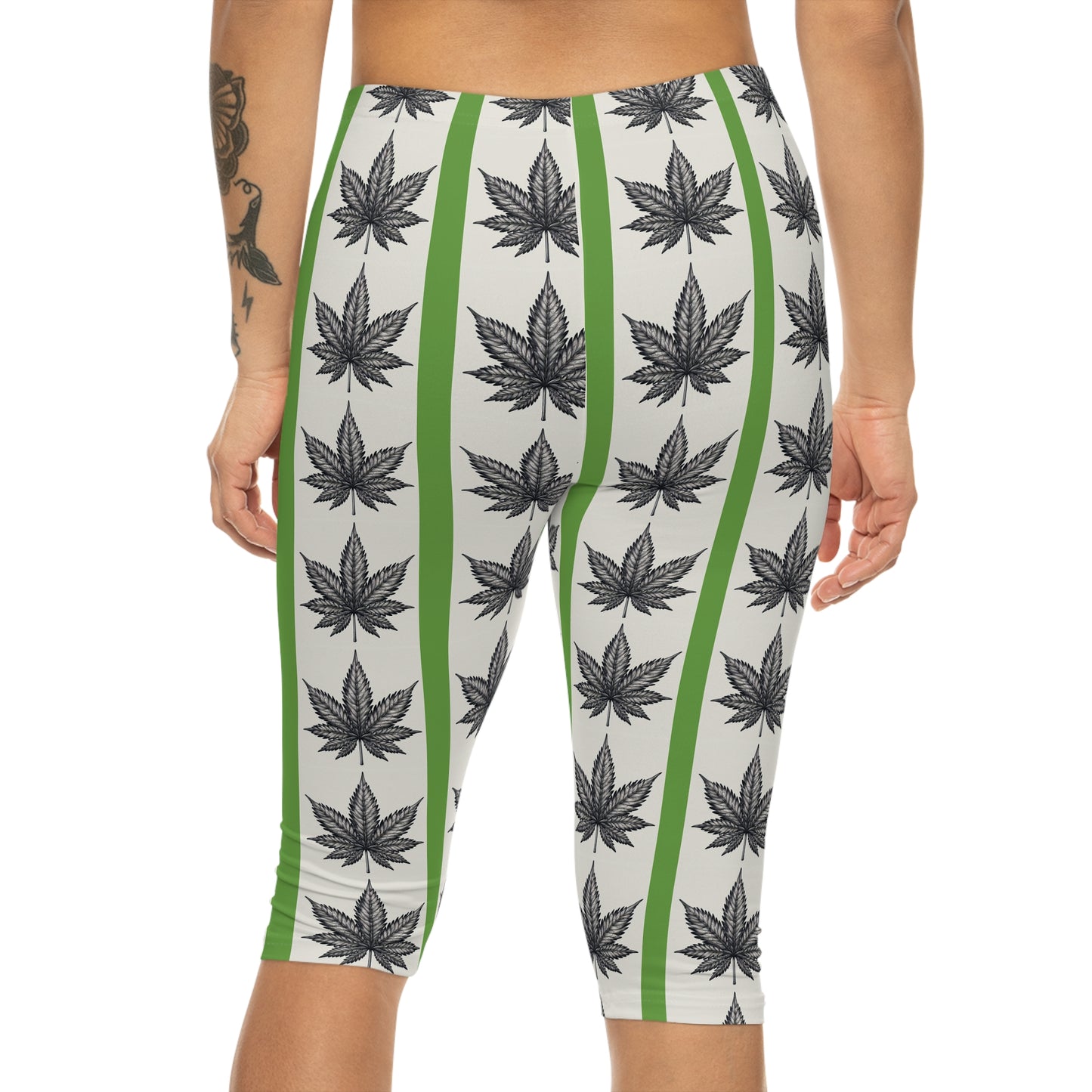 Custom Women’s Capri Leggings - Moisture-Wicking & Breathable