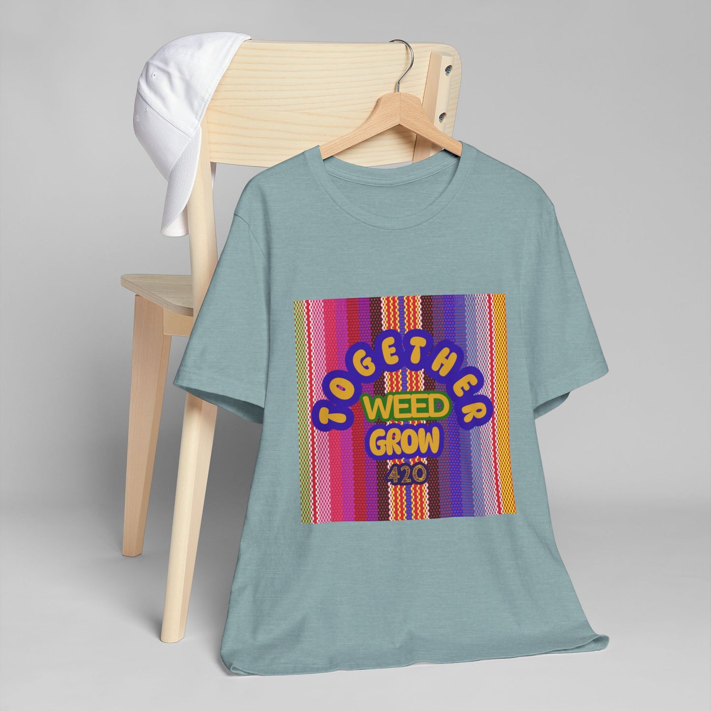 Together We Grow Weed Unisex Jersey T-Shirt - Vibrant Cannabis Culture Tee for 420 Enthusiasts