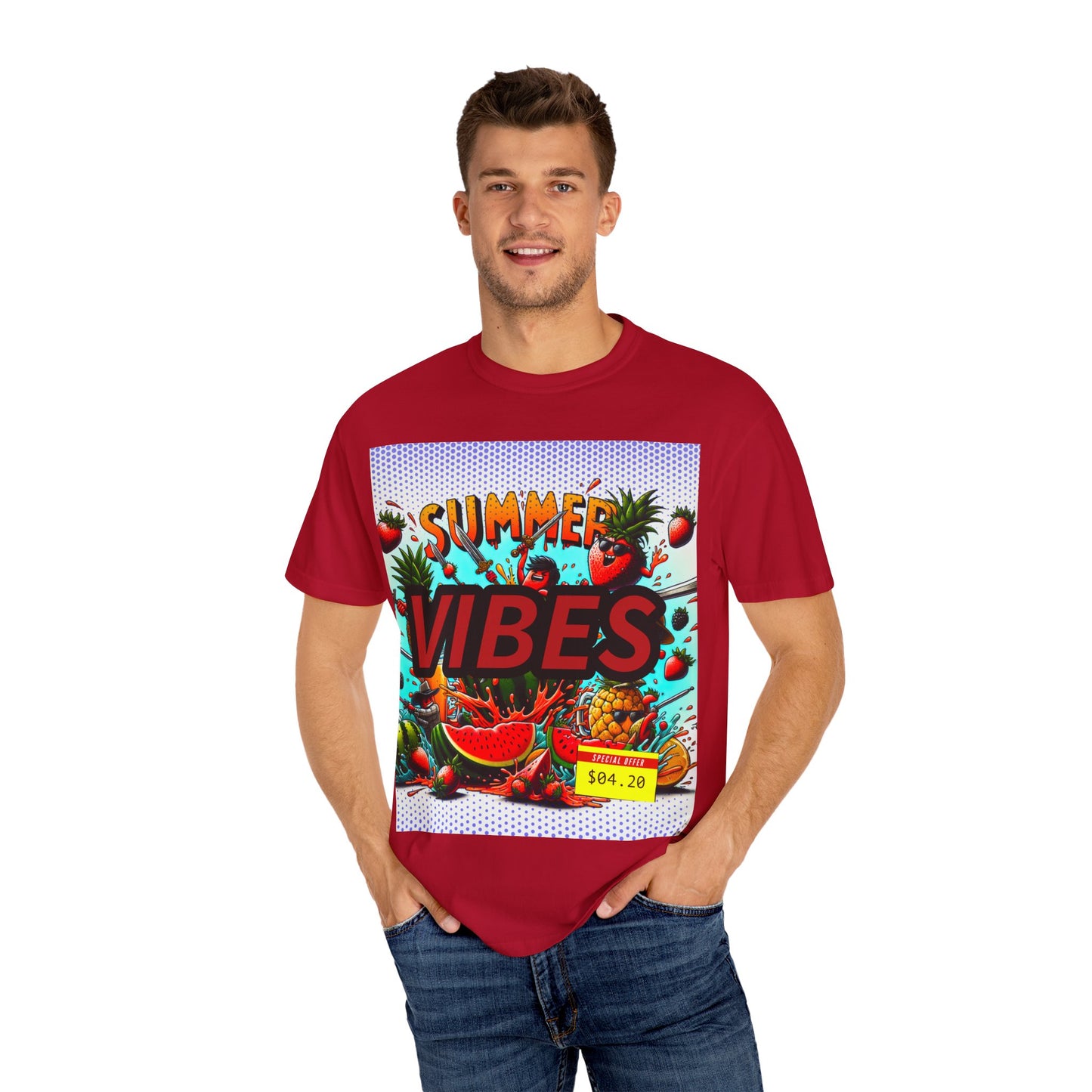 Summer Vibes Unisex Garment-Dyed T-Shirt
