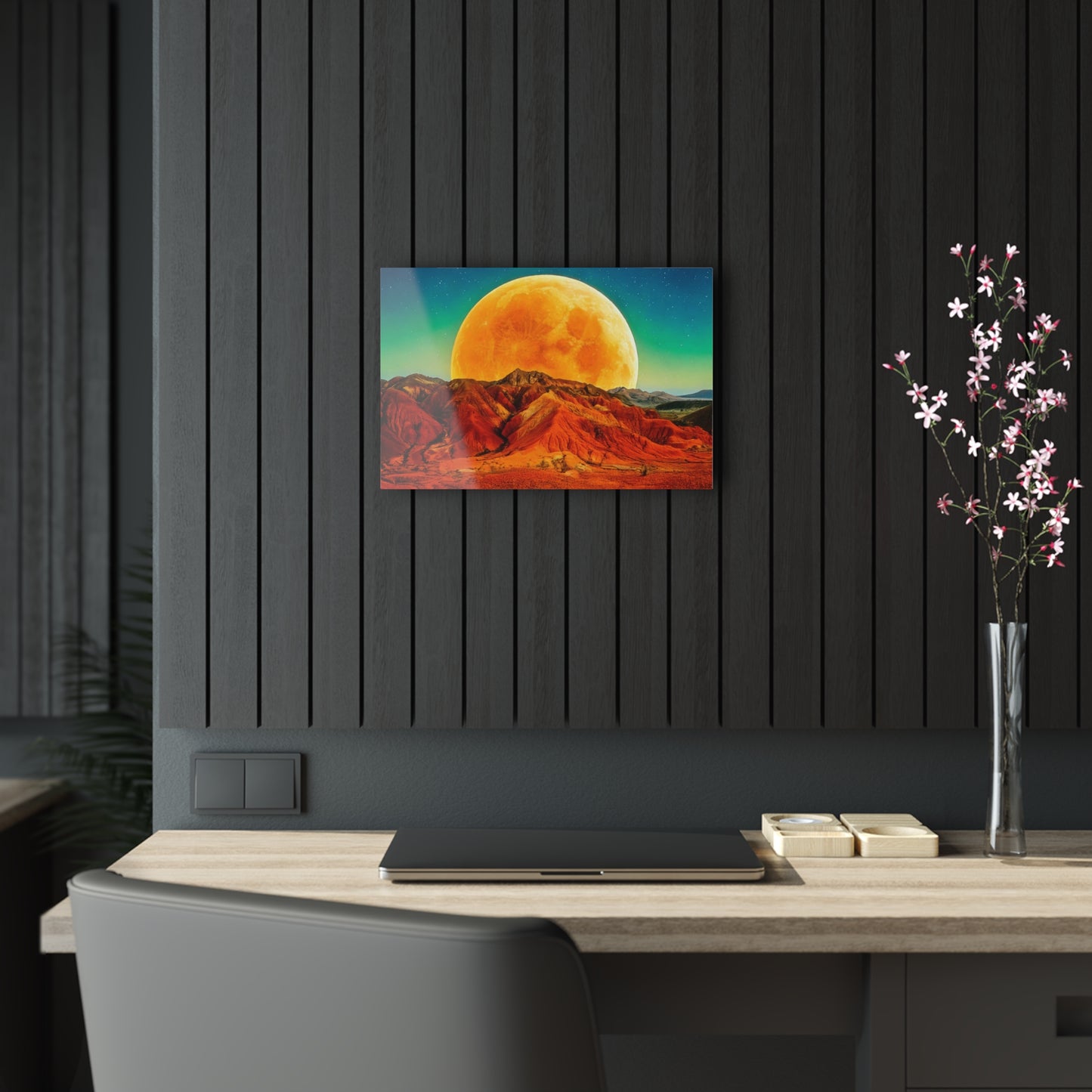 Yellow Planet Acrylic Prints
