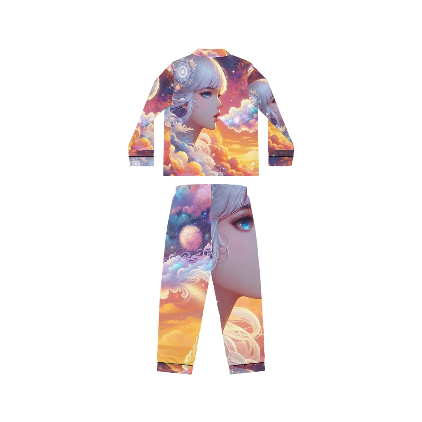Women's Satin Pajamas (AOP)