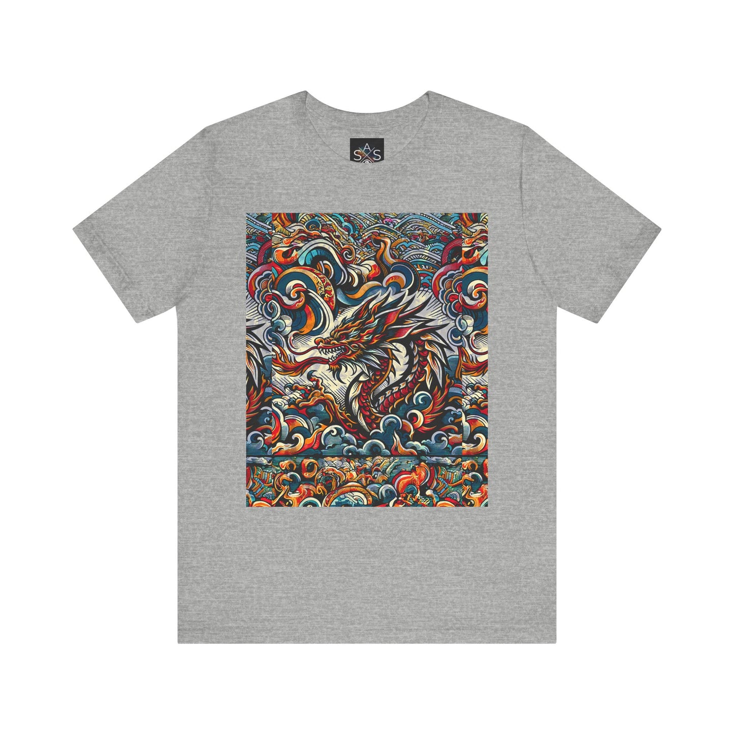 Vibrant Dragon Graphic Tee - Unisex Jersey Short Sleeve Shirt