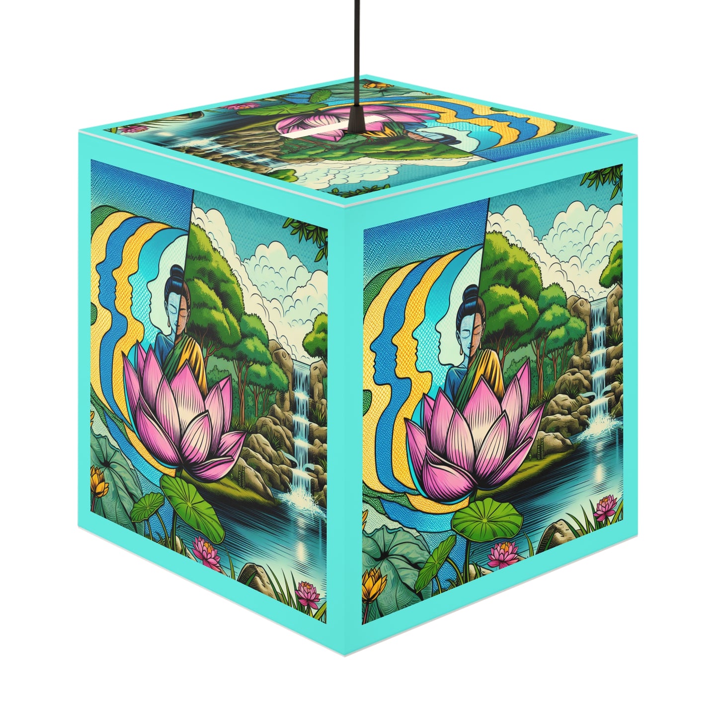 Zen Garden Light Cube Lamp