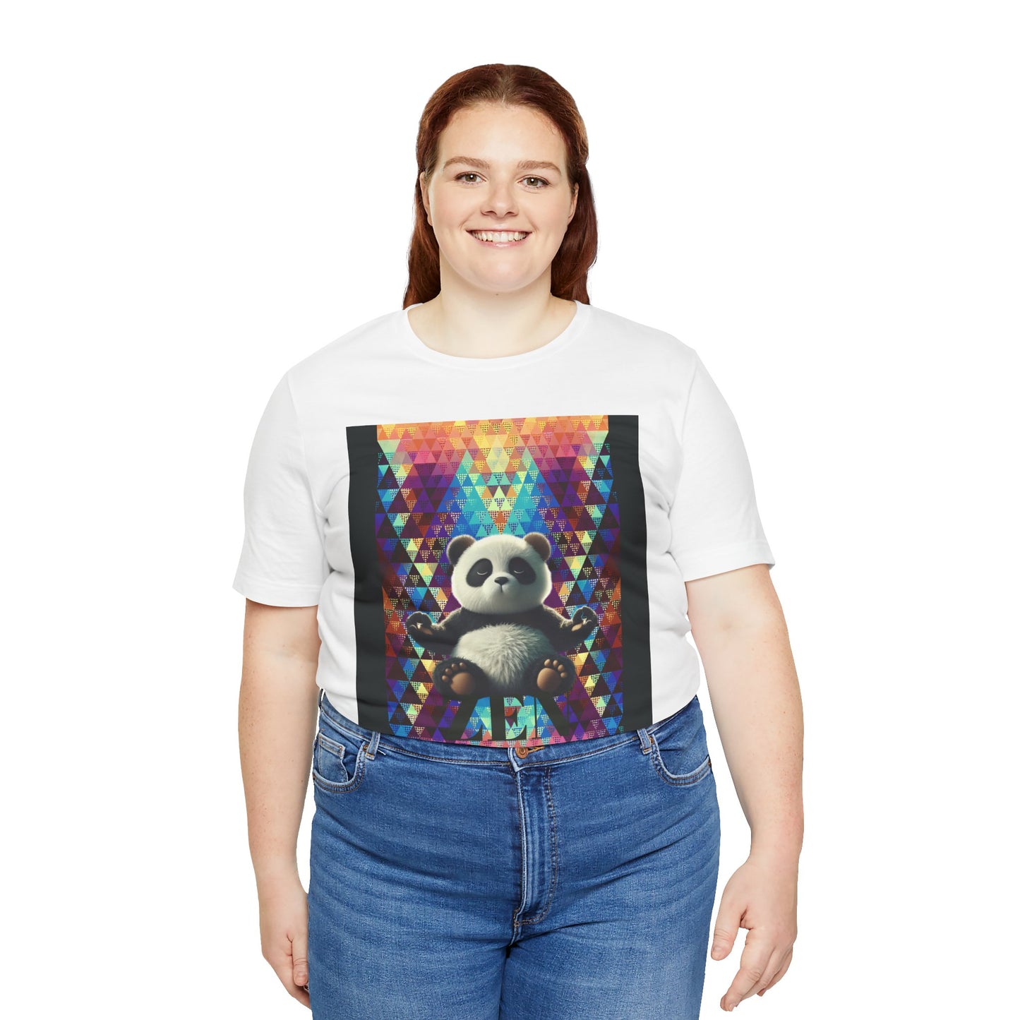 Colorful Panda Graphic Tee - Unisex Jersey Short Sleeve