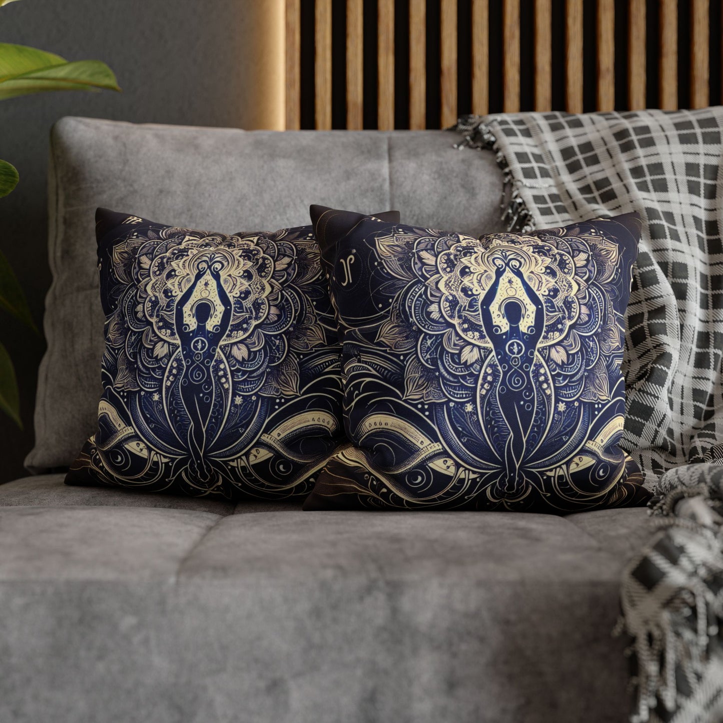 Spun Polyester Square Pillowcase