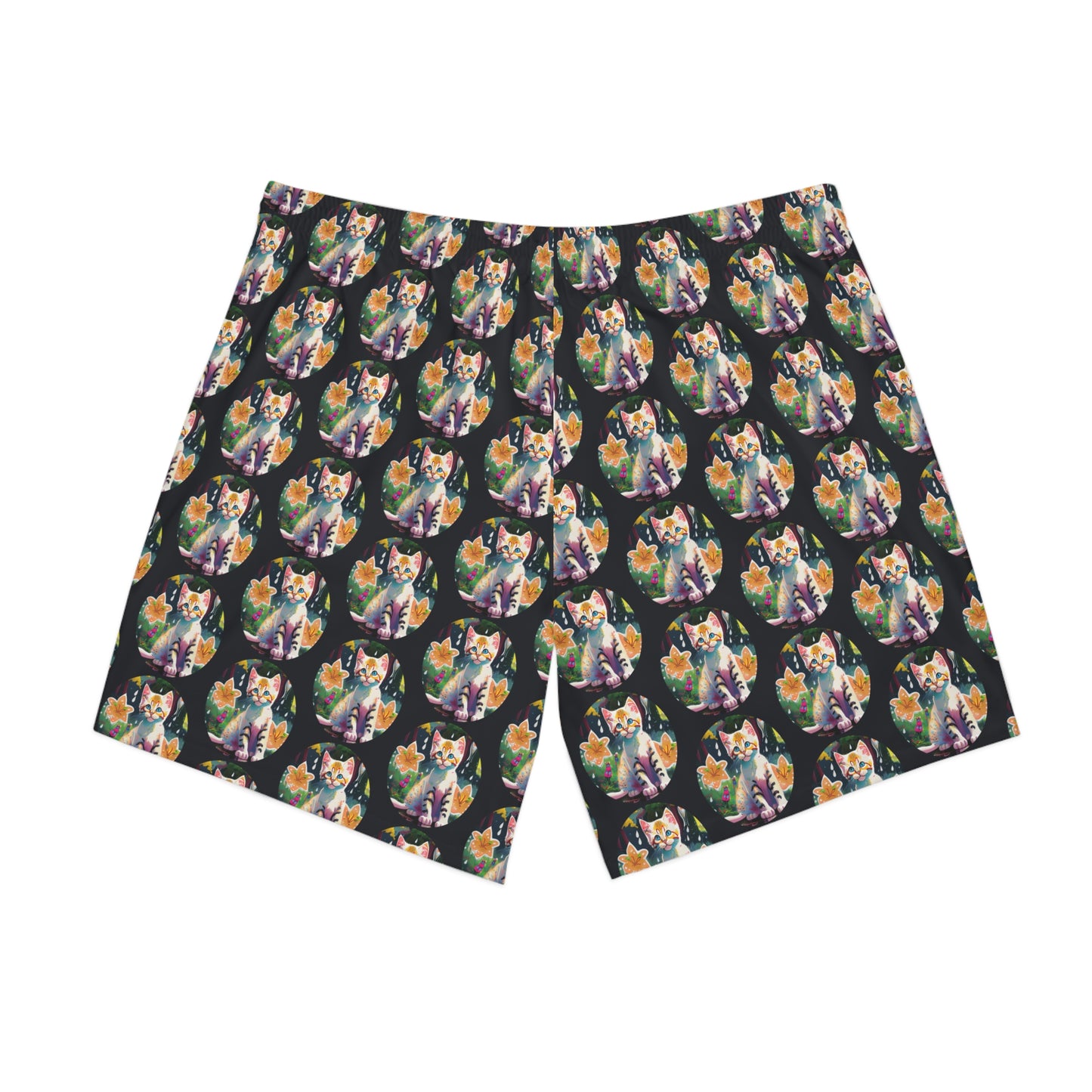 Men's Elastic Beach Shorts (AOP)