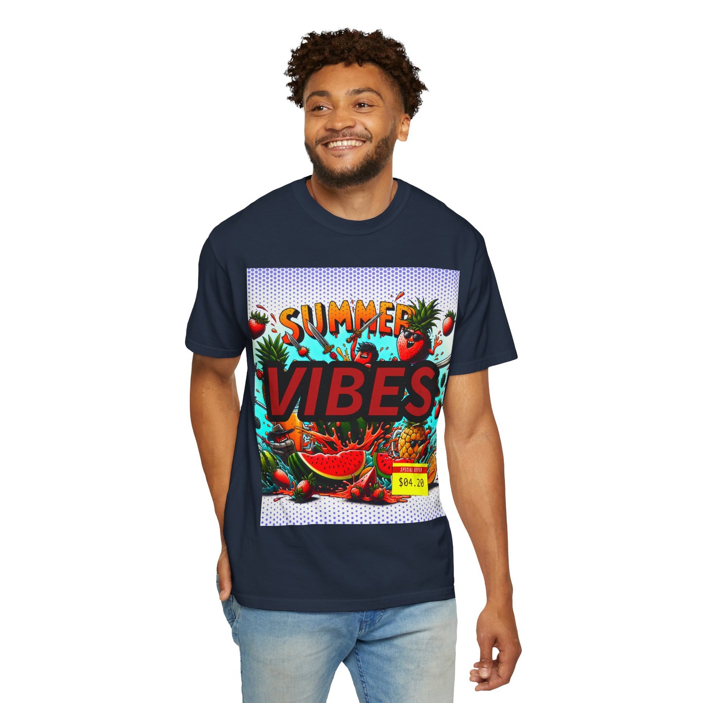 Summer Vibes Unisex Garment-Dyed T-Shirt