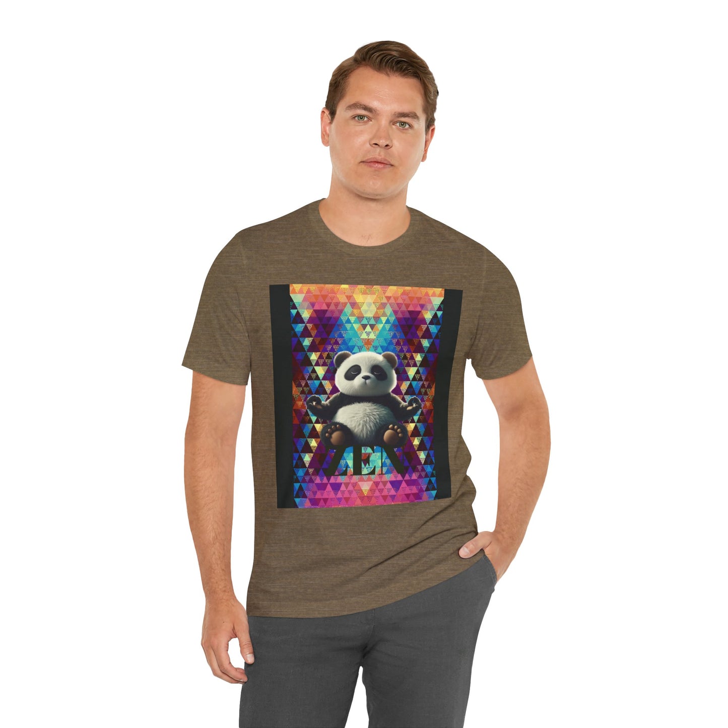 Colorful Panda Graphic Tee - Unisex Jersey Short Sleeve