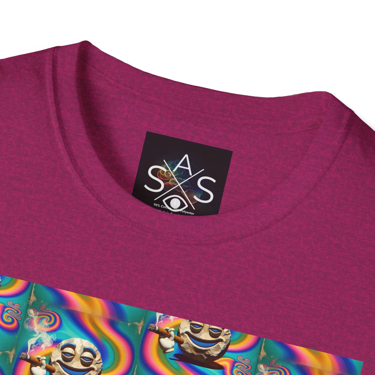 Stay Stoned Unisex Softstyle T-Shirt - Retro Vibe Graphic Tee for Fun Gatherings