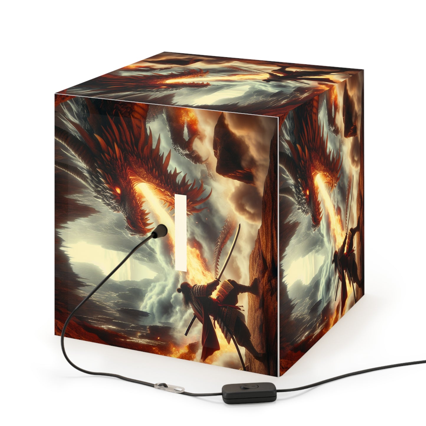 Warriors Light Cube Lamp