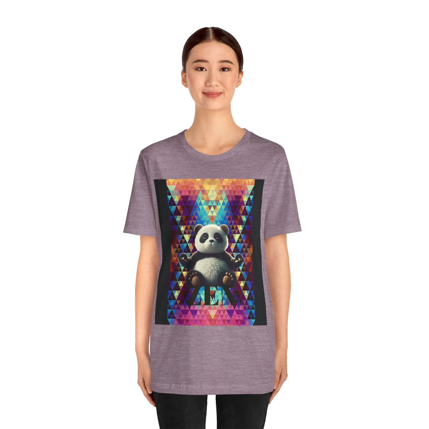 Colorful Panda Graphic Tee - Unisex Jersey Short Sleeve