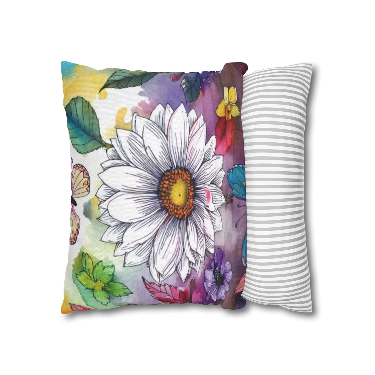 Spun Polyester Square Pillowcase