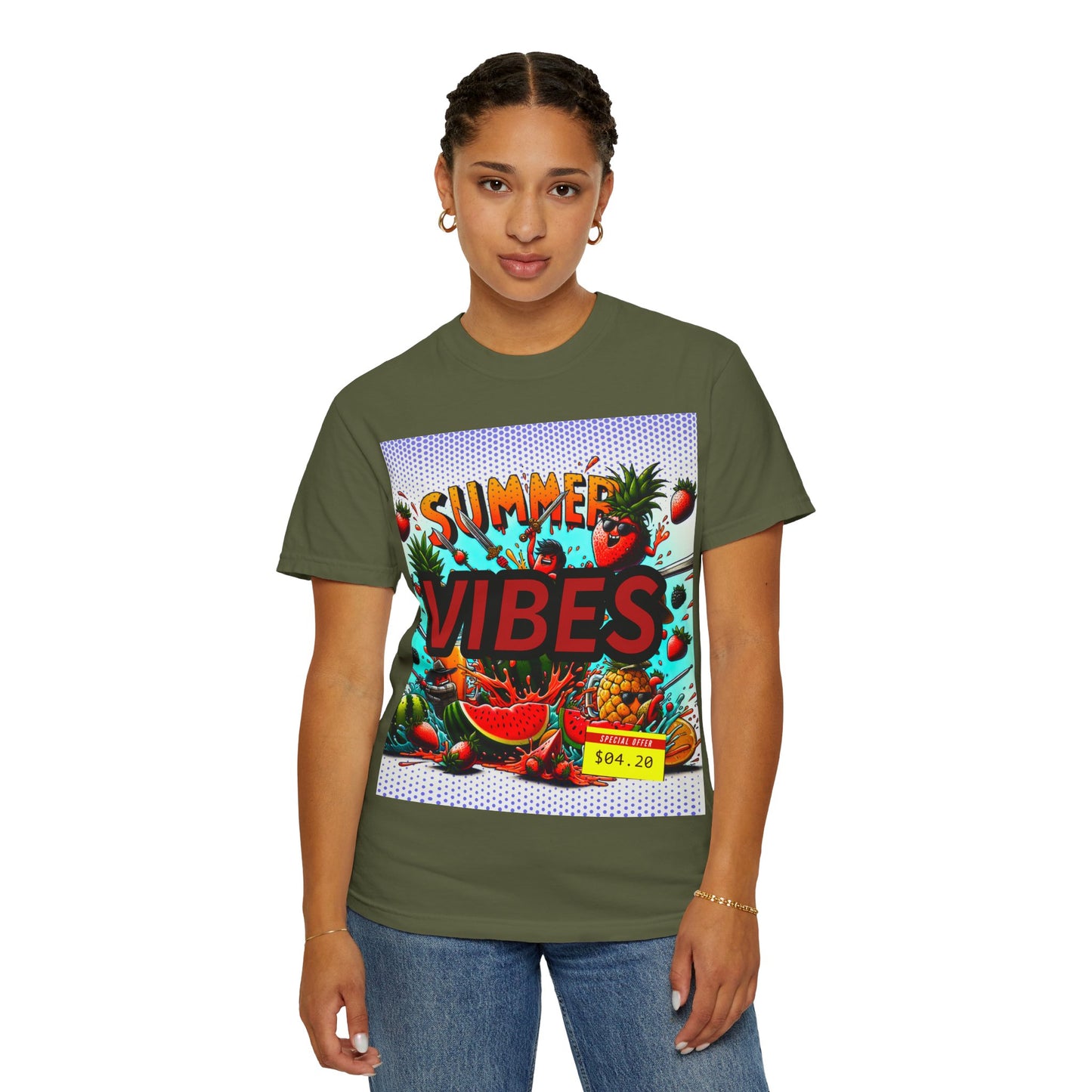 Summer Vibes Unisex Garment-Dyed T-Shirt