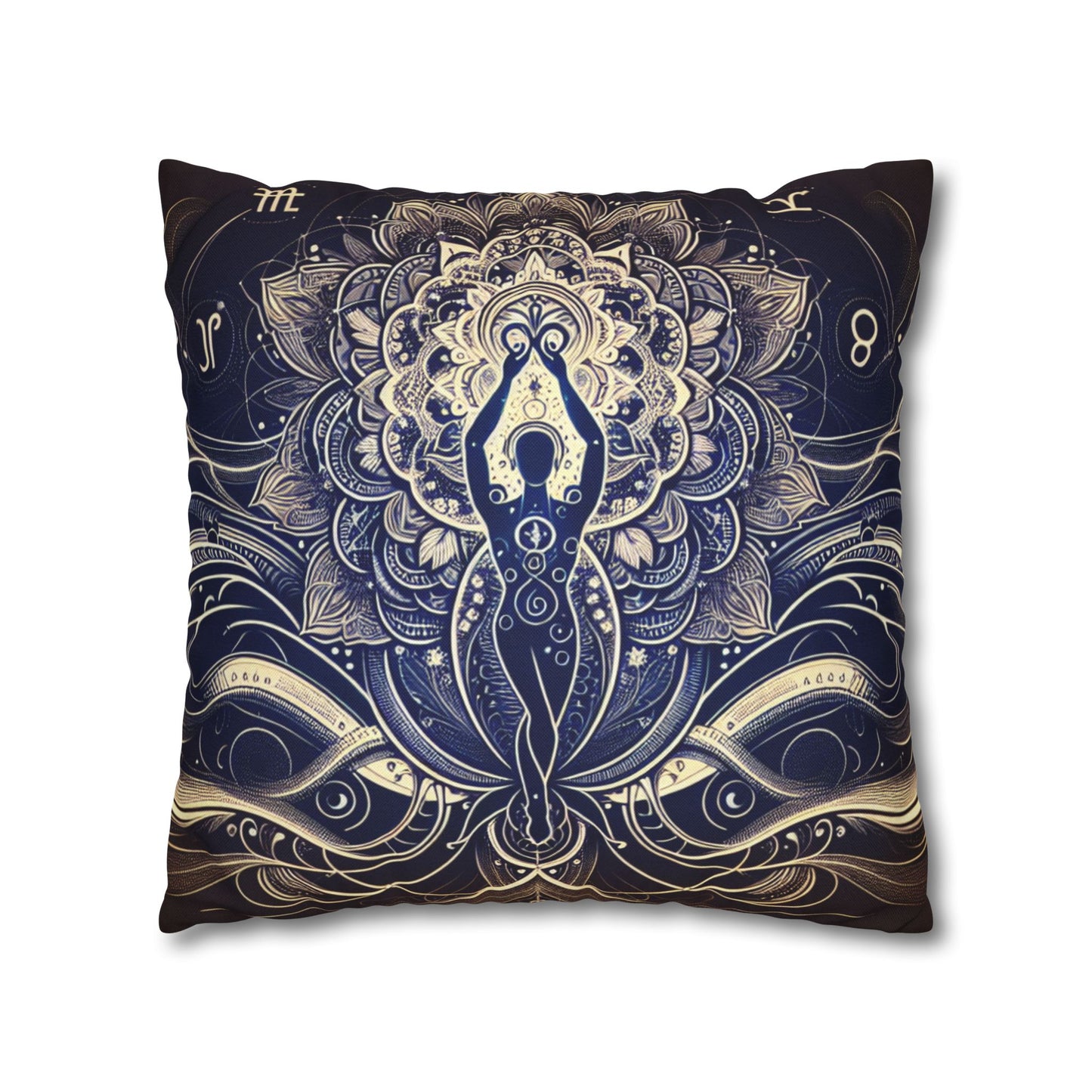 Spun Polyester Square Pillowcase