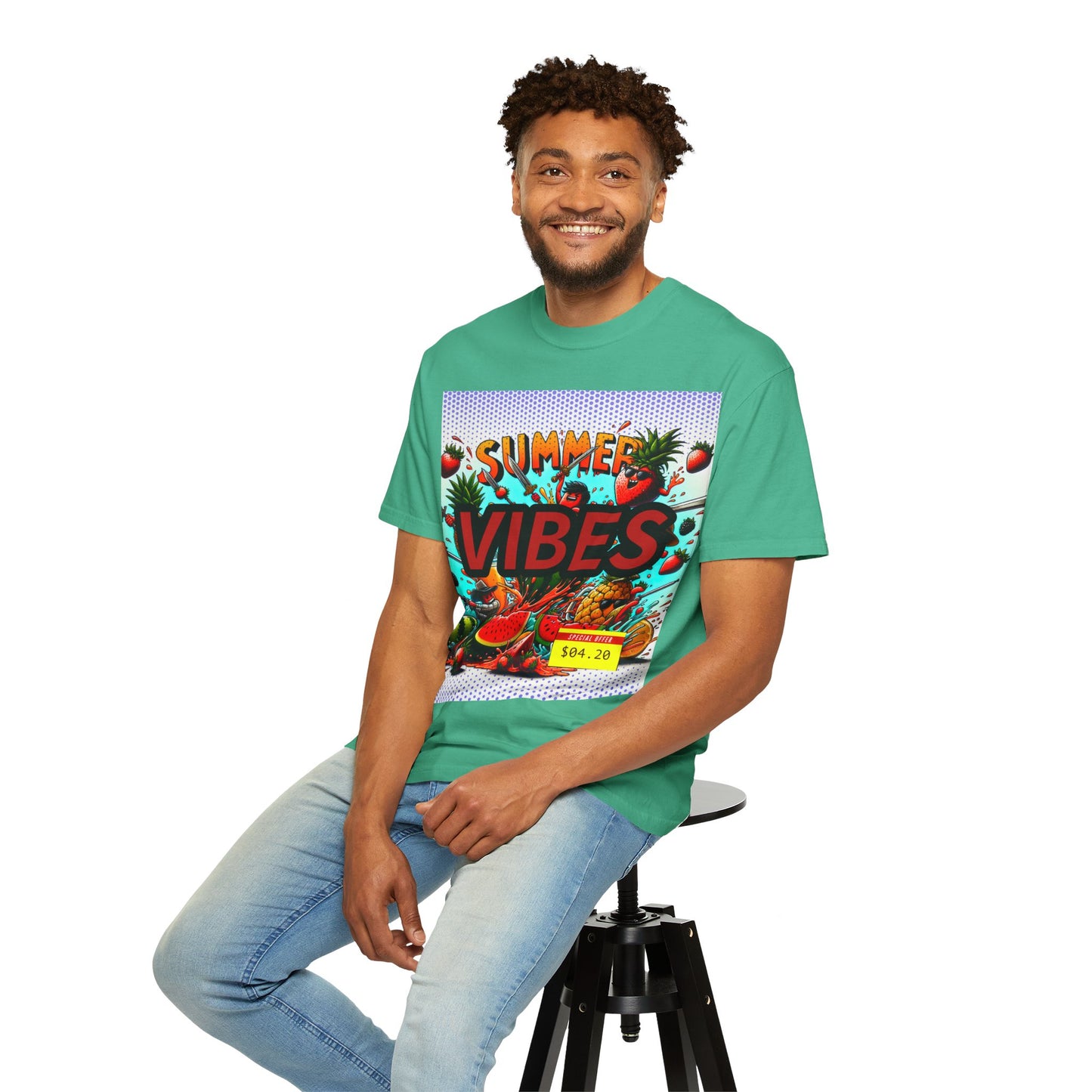 Summer Vibes Unisex Garment-Dyed T-Shirt