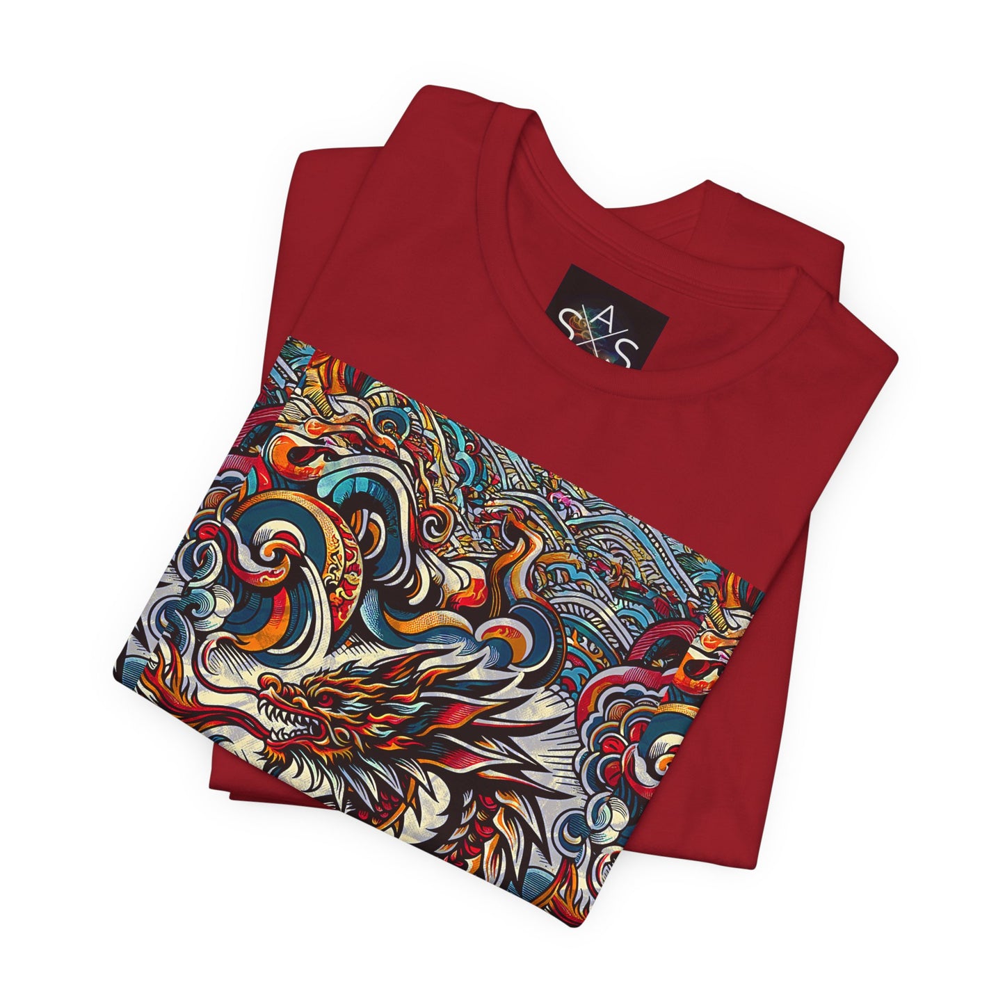 Vibrant Dragon Graphic Tee - Unisex Jersey Short Sleeve Shirt