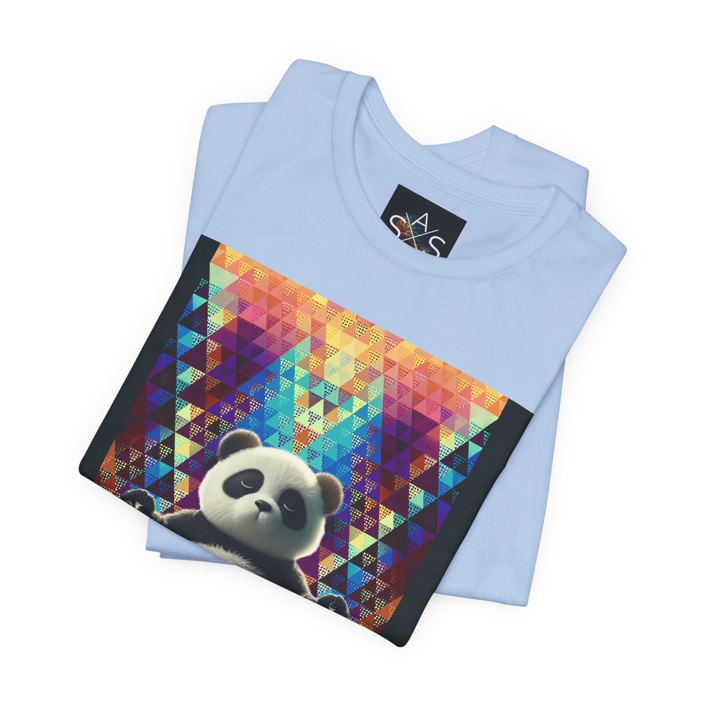 Colorful Panda Graphic Tee - Unisex Jersey Short Sleeve