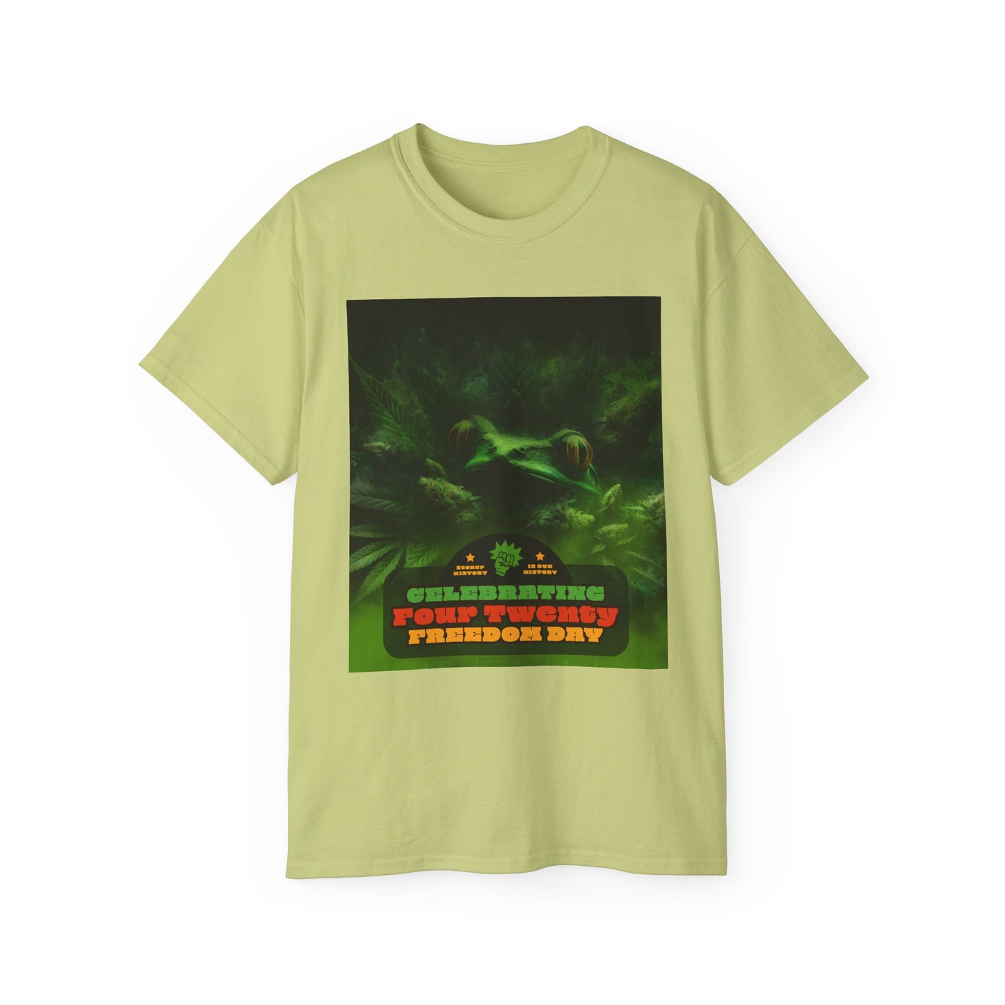Celebrating 420 Freedom Day Unisex Ultra Cotton Tee, Cannabis T-shirt, 420 Celebration Shirt, Stoner Graphic Tee, Gift for Weed Lovers