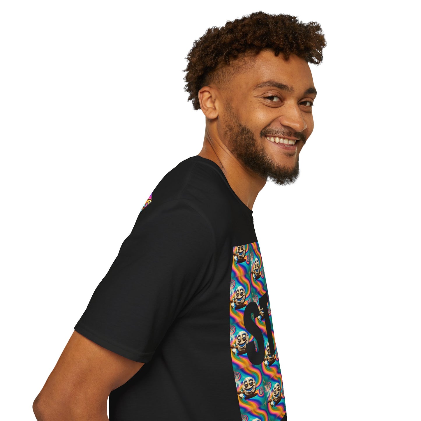 Stay Stoned Unisex Softstyle T-Shirt - Retro Vibe Graphic Tee for Fun Gatherings