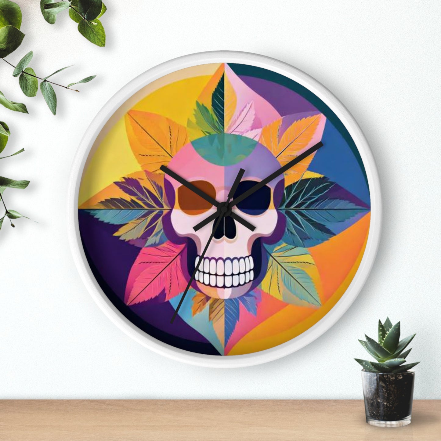 Floral Offering Bloom Wall Clock