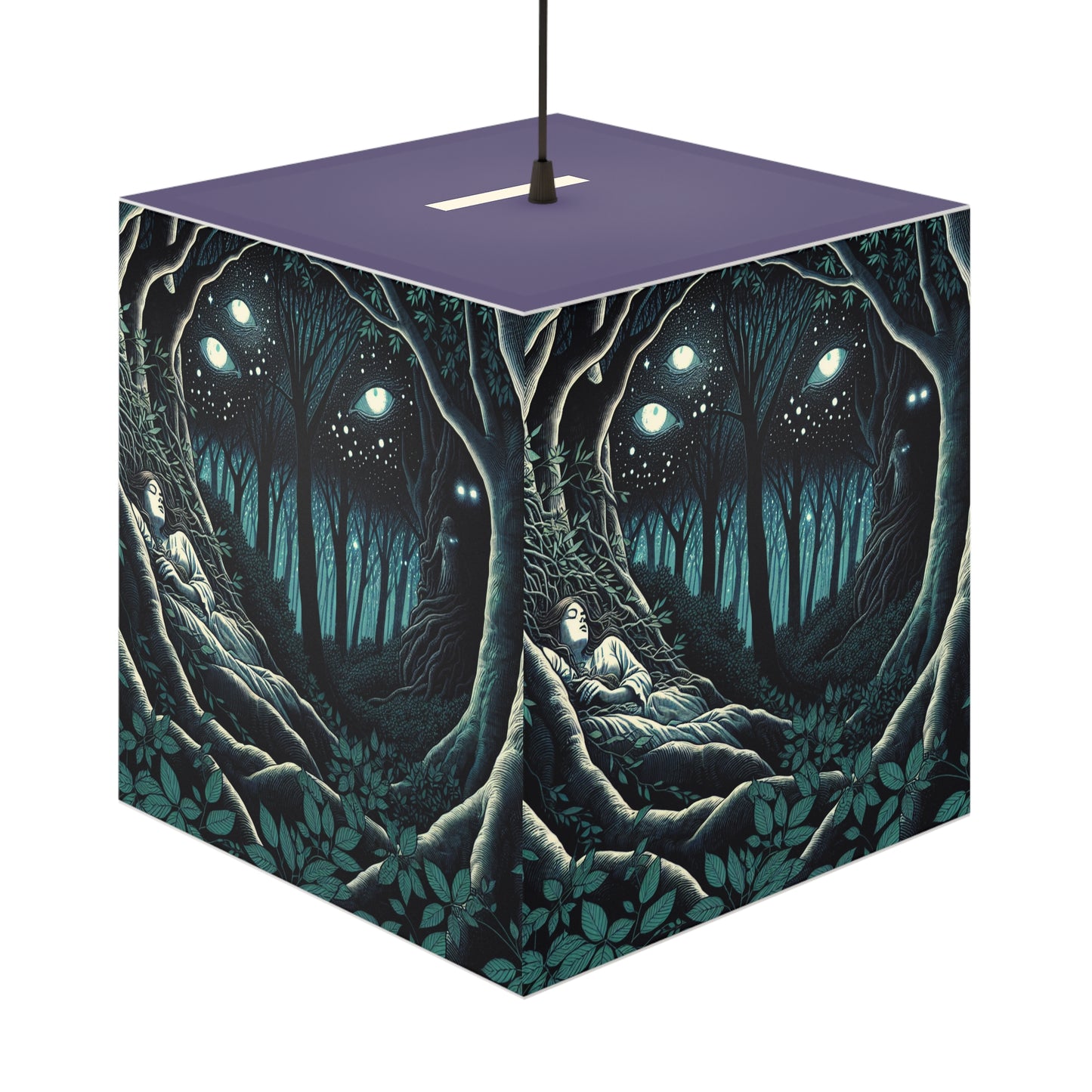 Nature Loves You Light Cube Lamp