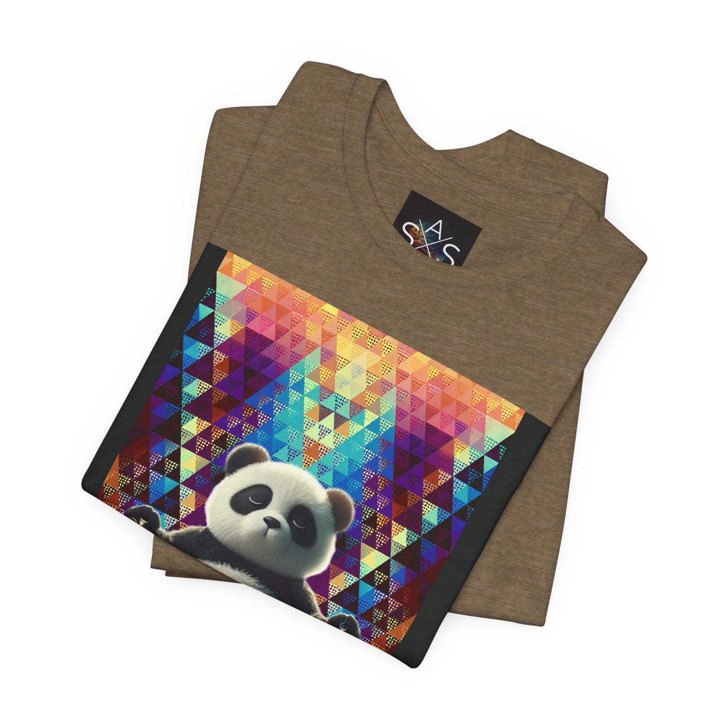 Colorful Panda Graphic Tee - Unisex Jersey Short Sleeve