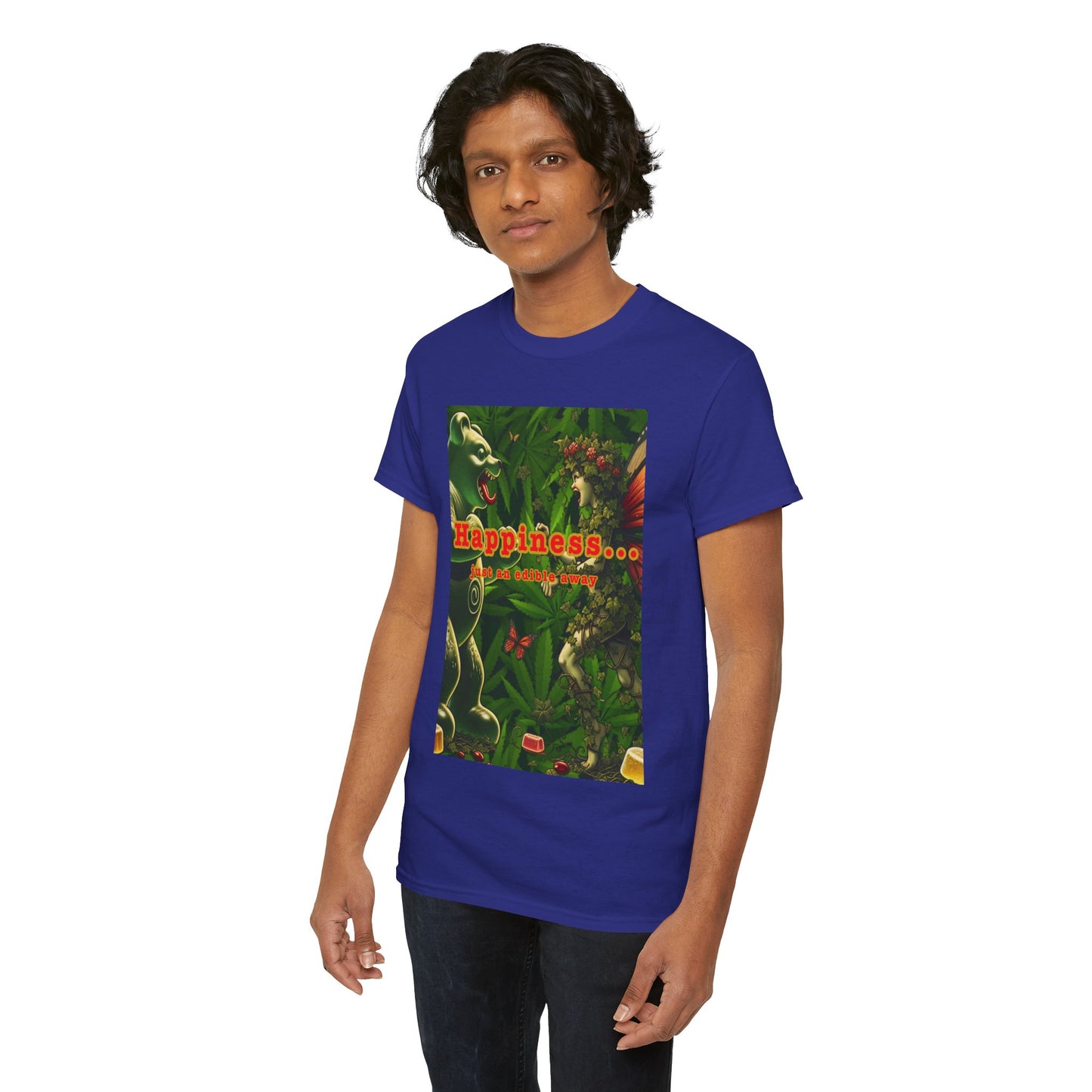 Happiness Jungle Unisex Heavy Cotton Tee, Graphic T-Shirt, Nature Lover Gift, Summer Wardrobe Essential, Unisex Casual Wear